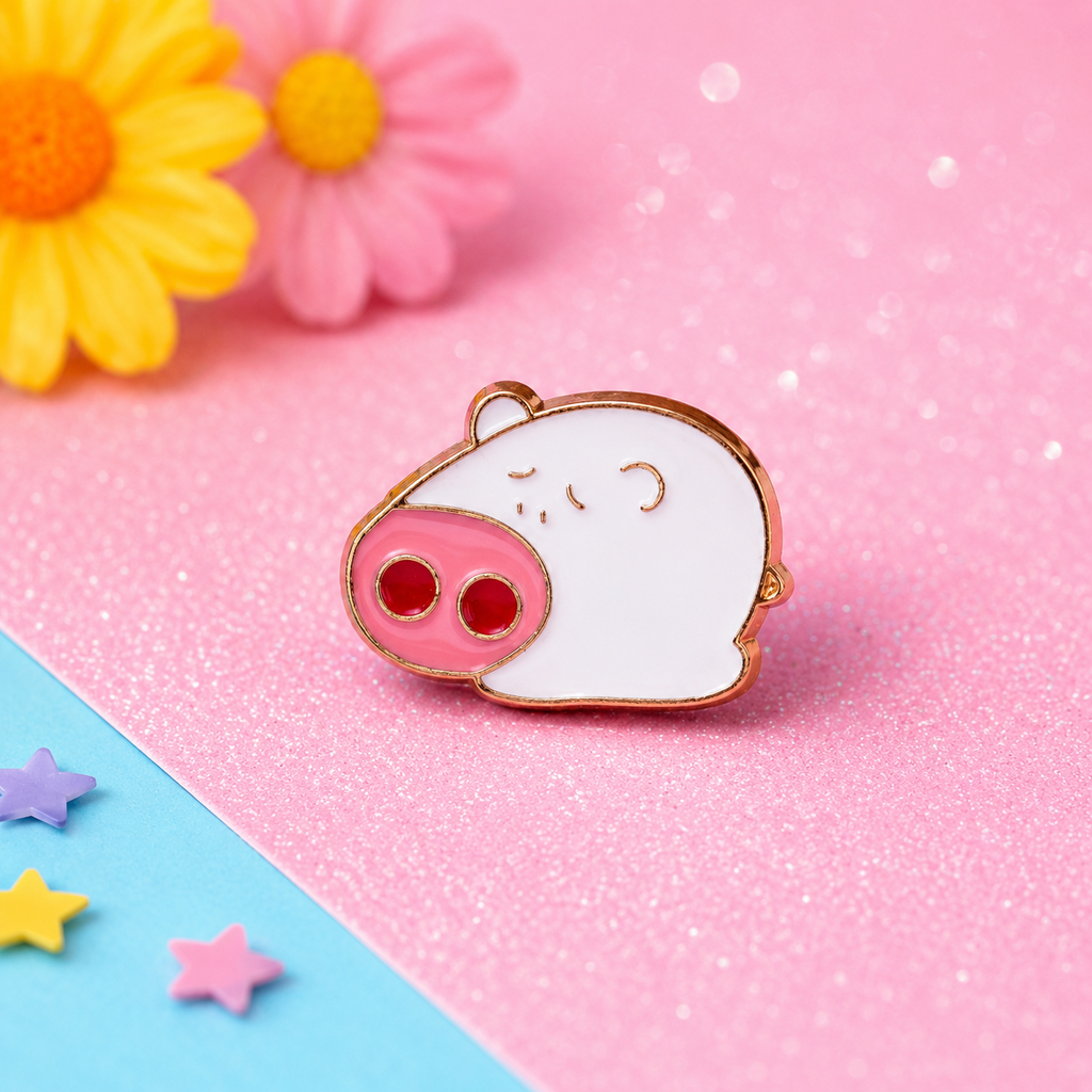 Pig enamel pin