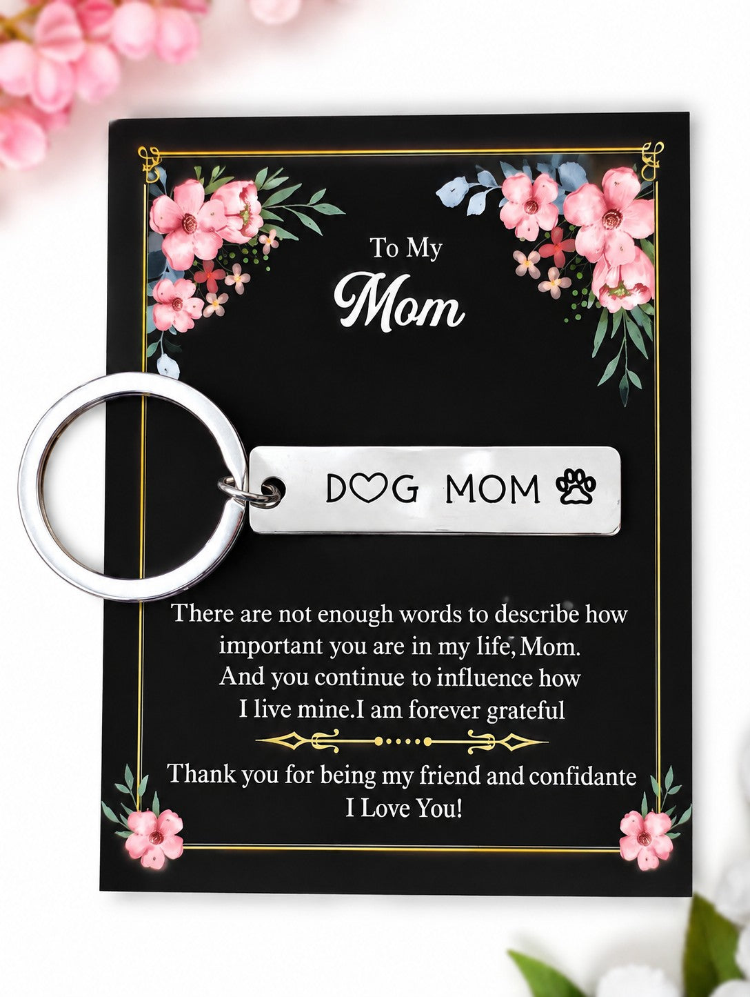 Dog Mom Keychain