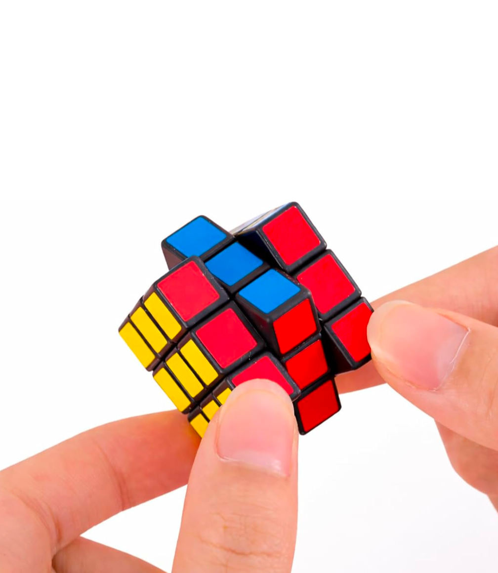 Colorful Cube Puzzle Keychain
